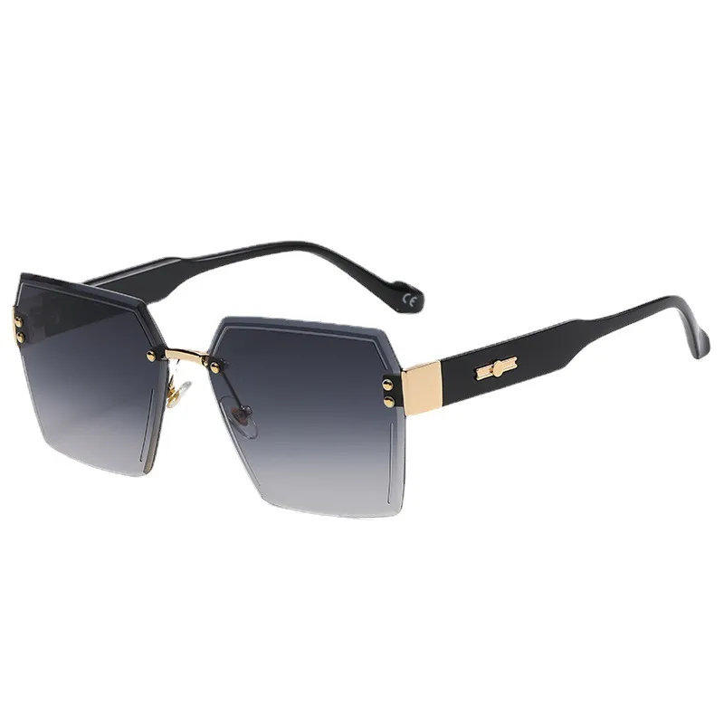 Retro Big Shields Vintage Square Designer Sunglasses