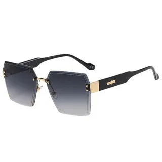 Retro Big Shields Vintage Square Designer Sunglasses