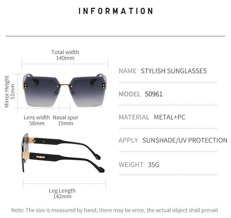 Retro Big Shields Vintage Square Designer Sunglasses