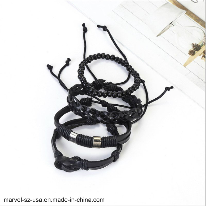 Retro Jewelry Charm Leather Bracelet Men Bracelets