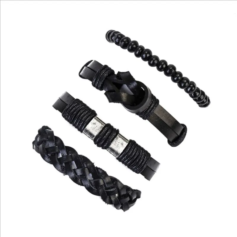 Retro Jewelry Charm Leather Bracelet Men Bracelets
