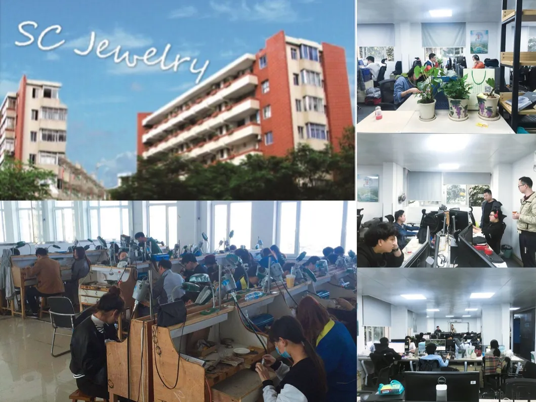 Sc Jewelry Stainless Steel Fox Blue Gem Stone Punk Pendant