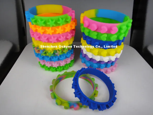 Silicone Beads Wristband Bracelet (P5130)