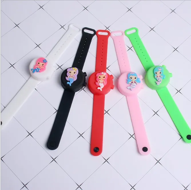Silicone Wristband Hand Dispenser Reusable Wearable Portable Silicone Bracelet Dispenser Dinosaur Wristband Hand Sanitizer