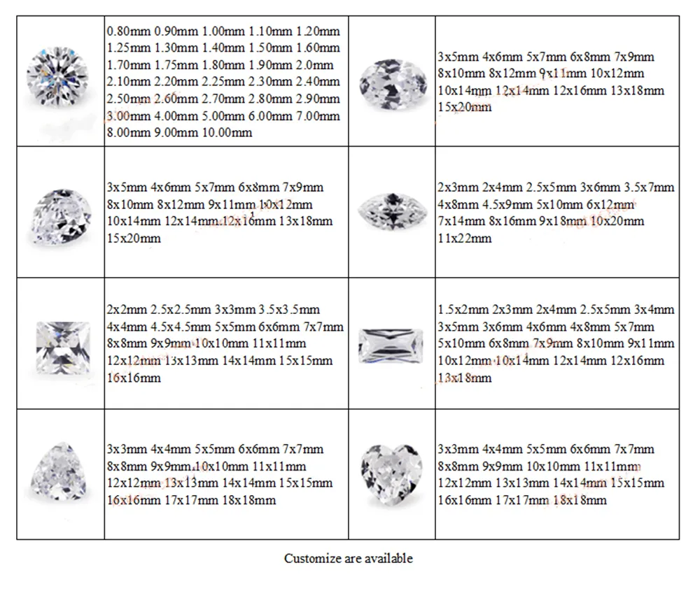 Star Cut Cubic Zirconia 8 Hearts and 8 Arrows CZ