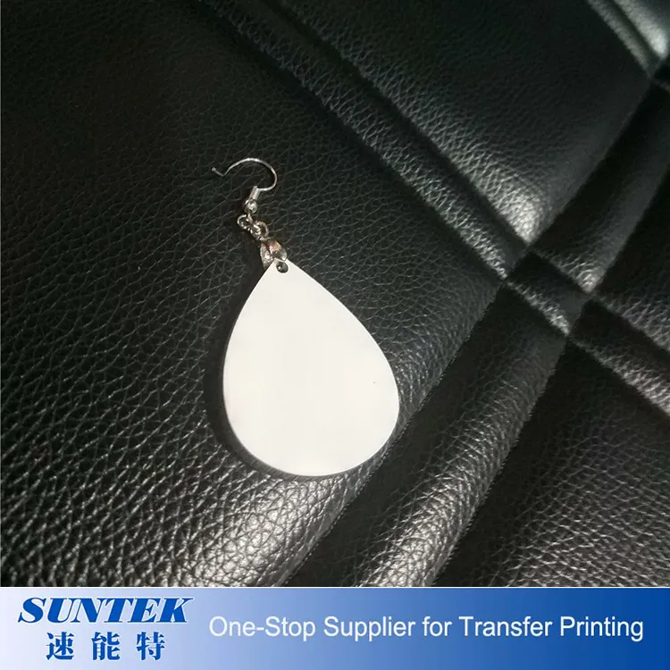 Sublimation Blank Teardrop MDF Earrings Mother Day Gifts 2020