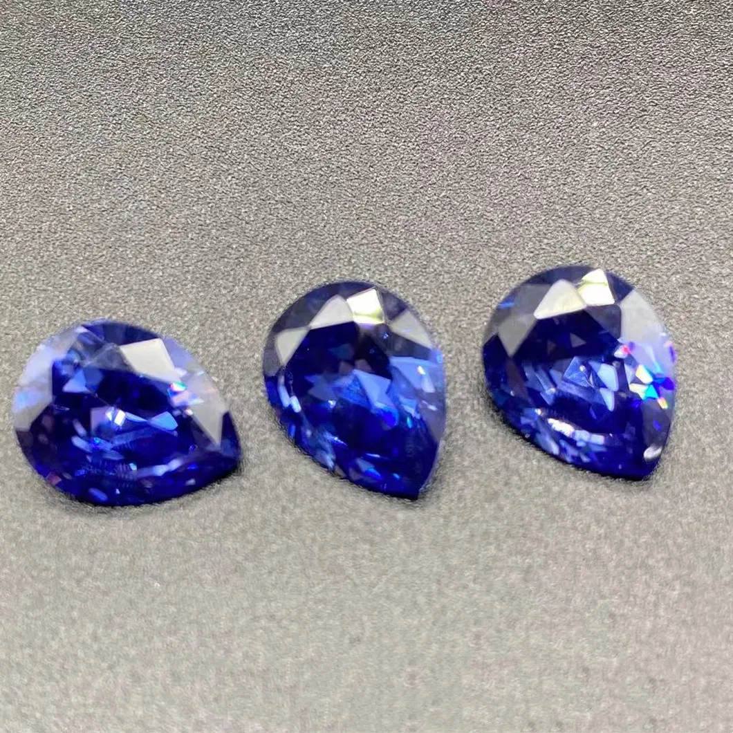 Tanzanite Gemstone Pear Cut Tanzanite CZ