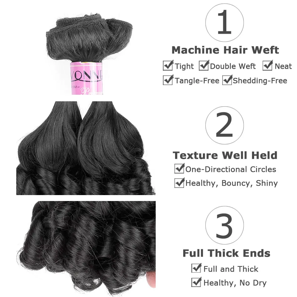 Top Quality Pear Flower Fumi Human Hair
