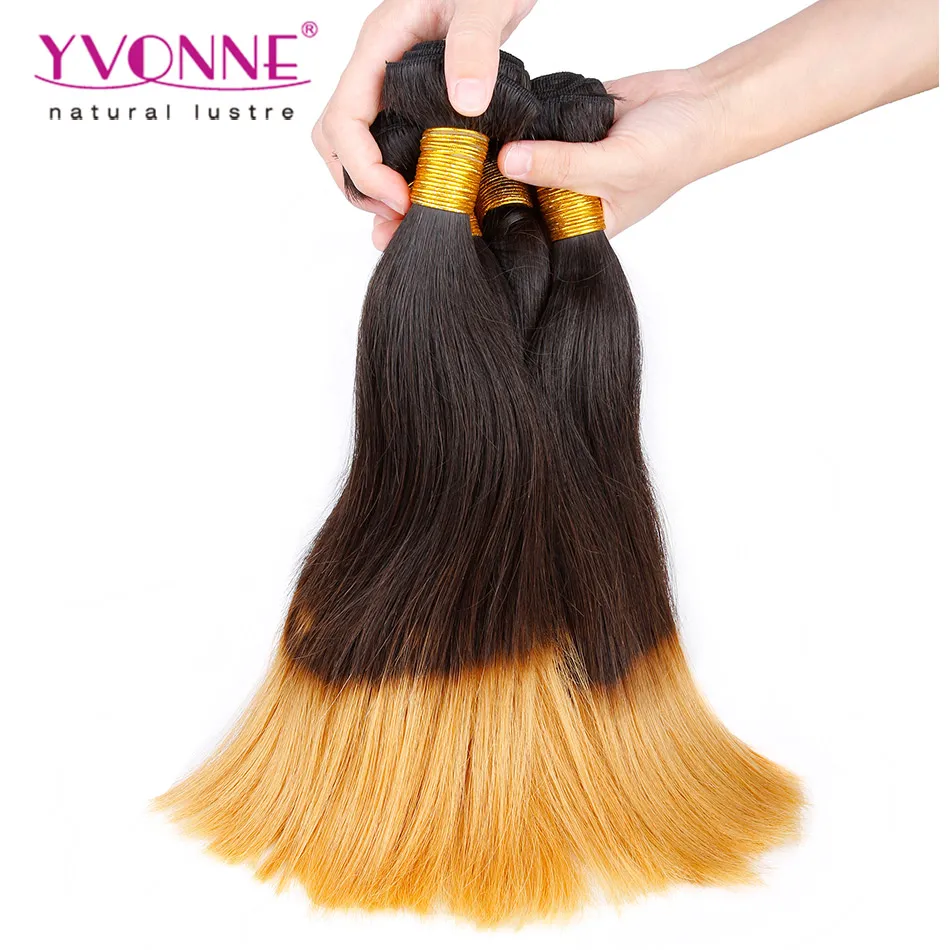 Two Tone Color T1b/30 Peruvian Ombre Human Hair