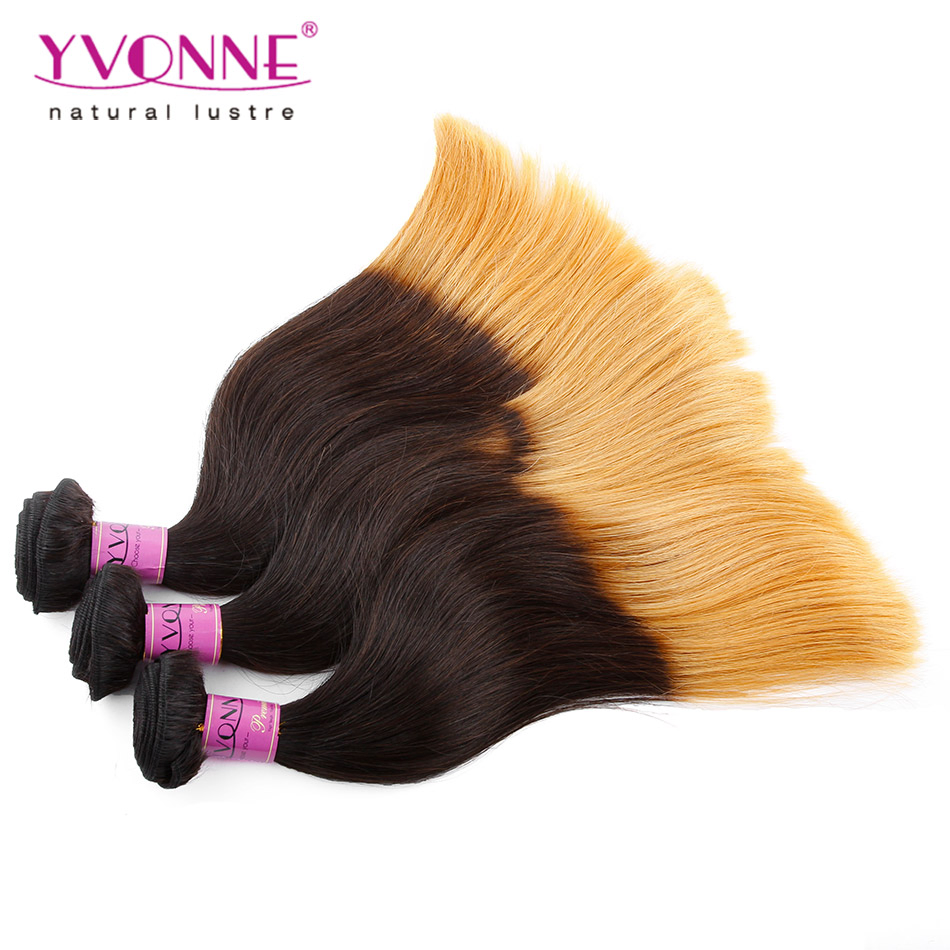 Two Tone Color T1b /30 Peruvian Ombre Human Hair