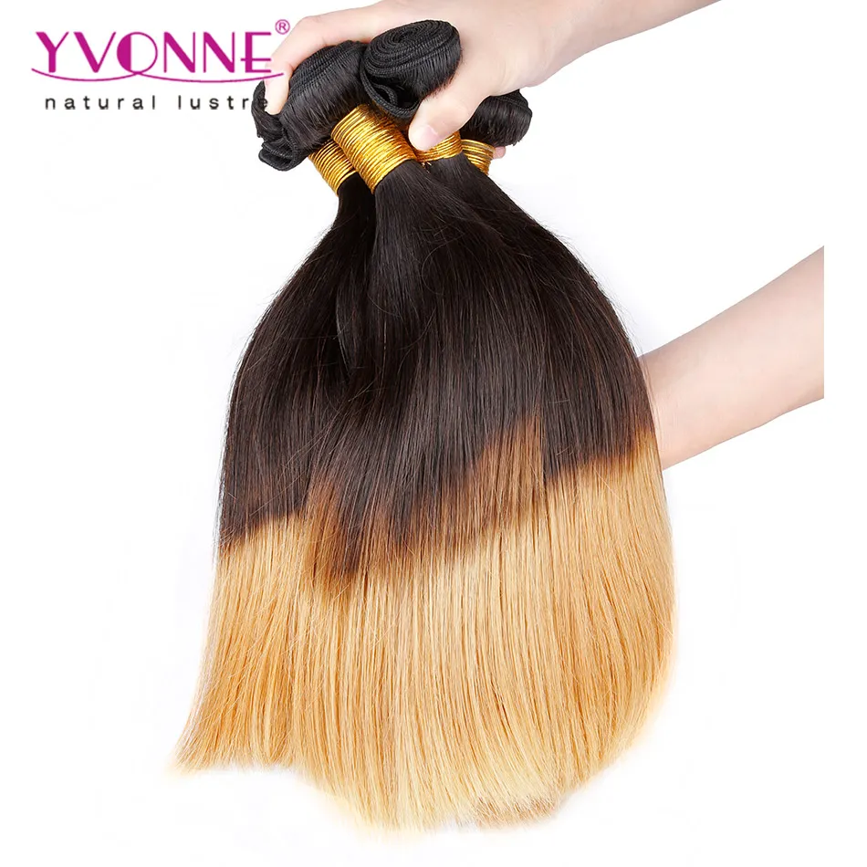 Two Tone Color T1b/30 Peruvian Ombre Human Hair
