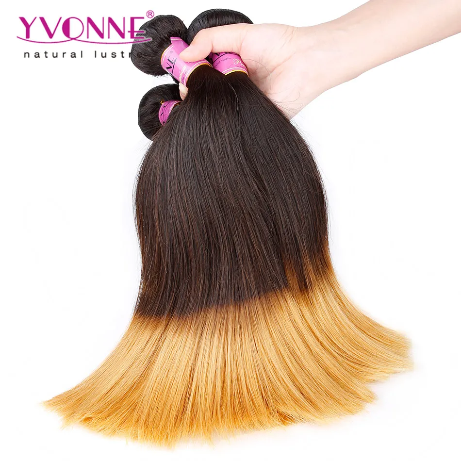 Two Tone Color T1b/30 Peruvian Ombre Human Hair