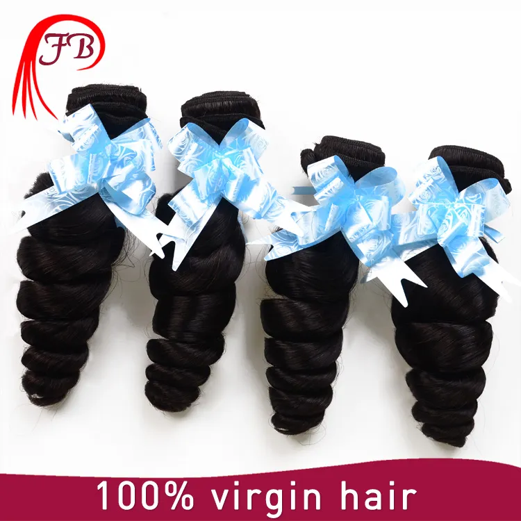 Unprocessed Cheap Human Hair Barzilian Virgin with Loose Wave