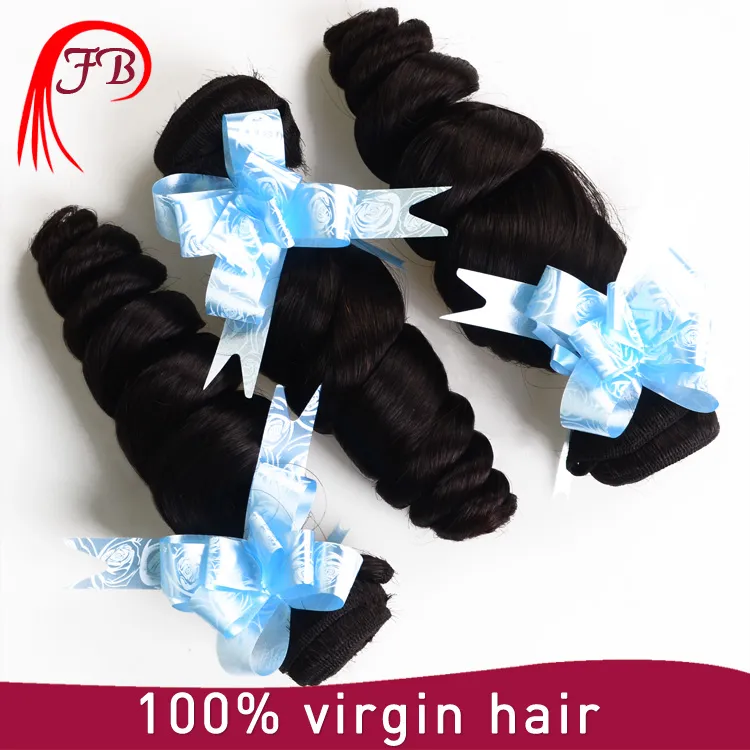 Unprocessed Cheap Human Hair Barzilian Virgin with Loose Wave