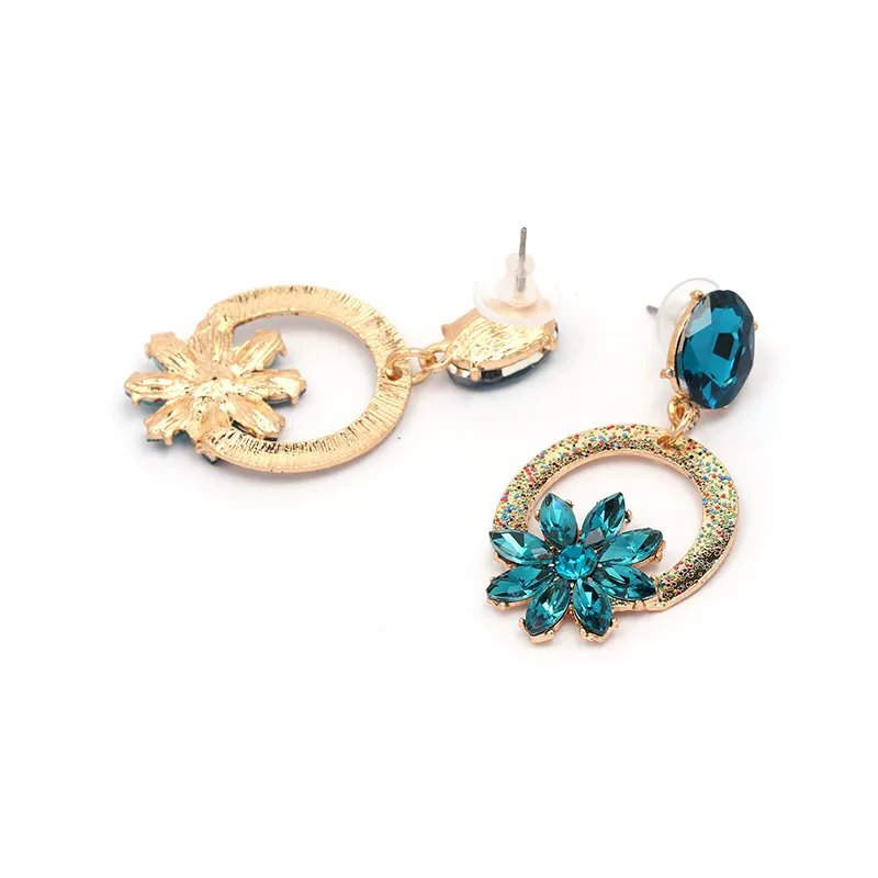 Wholesale 2018 Top Design Women Fashion Jewelry Accessories Fashion Colorful Crystal Earrings