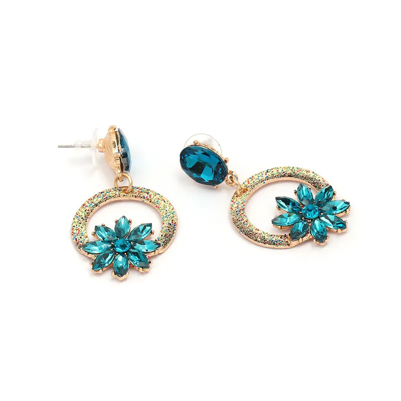 Wholesale 2018 Top Design Women Fashion Jewelry Accessories Fashion Colorful Crystal Earrings