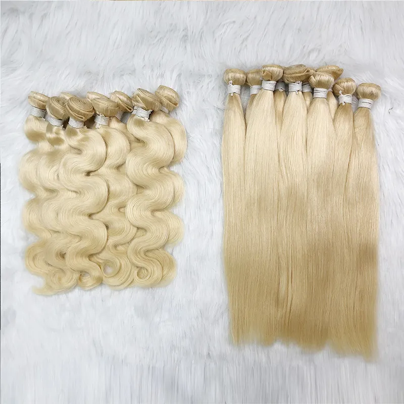 Wholesale 613 Blonde Bundles Cheap Remy Peruvian Human Hair Best Virgin Human Hair Weaving Indian Human Hair Extensions