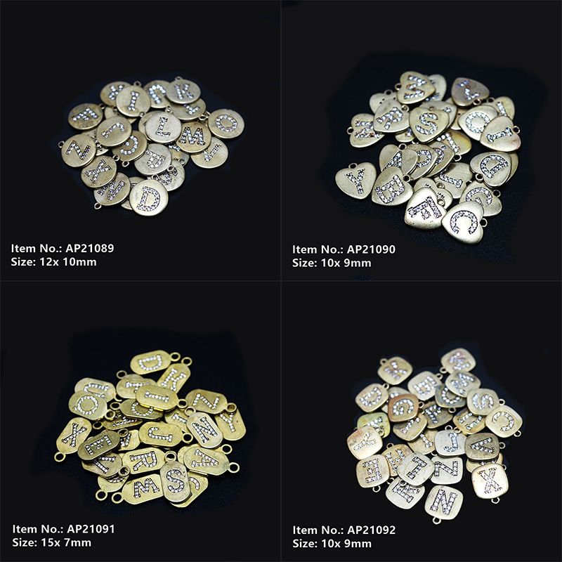 Wholesale Gold Stainless Steel Letter a-Z Initial Necklace for Women Alphabet Pendant Accessories Ap210089_92