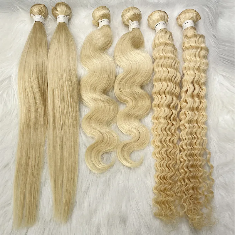 Wholesale Honey 613 Blonde Malaysian Straight Hair Weave Weft Remy Human Hair Bundles 8 - 40 Inch Free Shipping