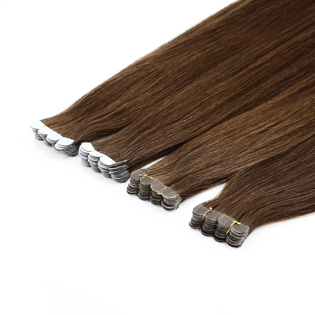 Wholesale Price 12-28inch 100% Human Hair Invisible Tape in Double Drawn Remy Tape Hair Extension