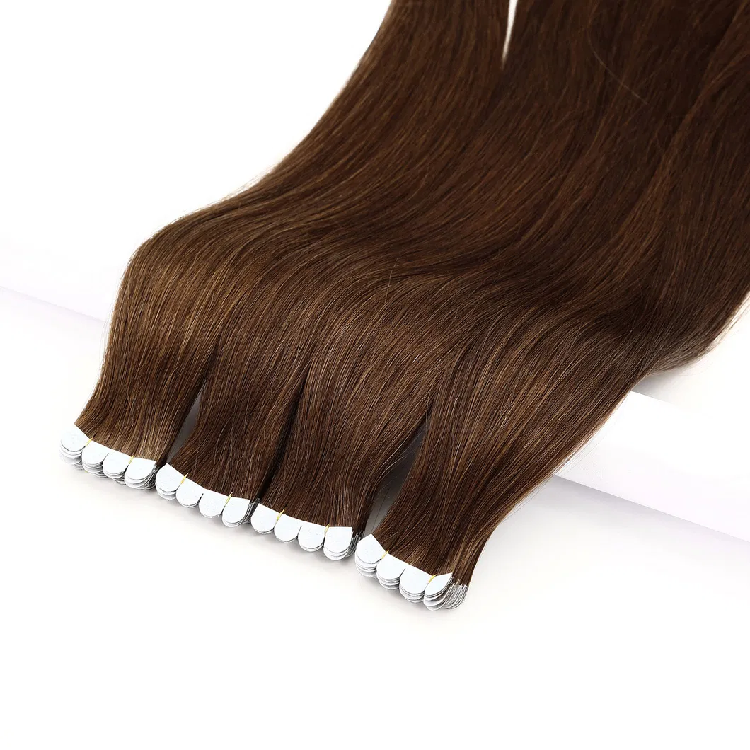Wholesale Price 12-28inch 100% Human Hair Invisible Tape in Double Drawn Remy Tape Hair Extension