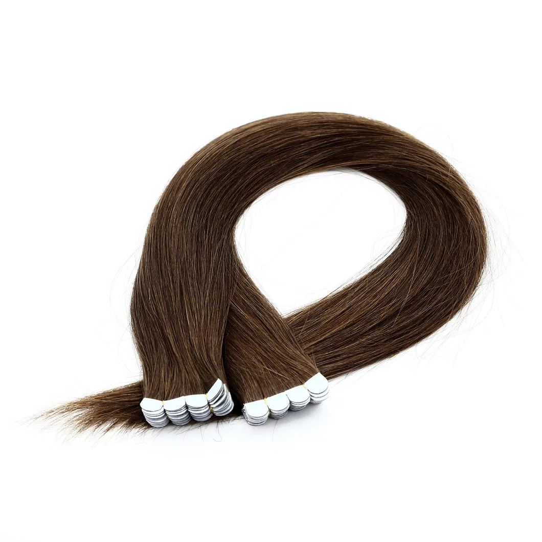 Wholesale Price 12-28inch 100% Human Hair Invisible Tape in Double Drawn Remy Tape Hair Extension