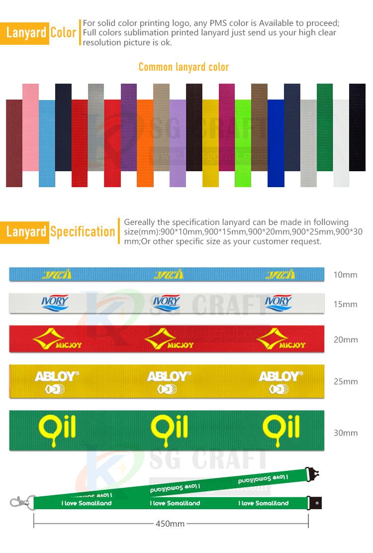 Wholesale Promotional Gift Custom Sublimation Heated Transfer Printing Polyester Lanyard Wristband