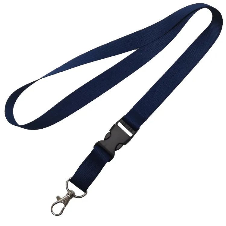 Wholesales Cheap Personalized Lanyards Polyester Silk Screen Heat Transfer Customized with Logo Lanyard Satin No Minimum Order
