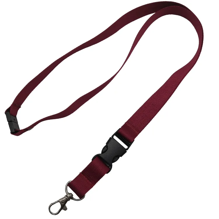 Wholesales Cheap Personalized Lanyards Polyester Silk Screen Heat Transfer Customized with Logo Lanyard Satin No Minimum Order