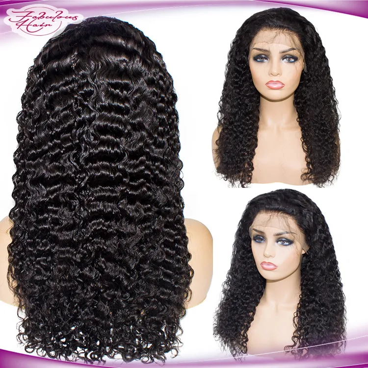 Wigs Water Wave Cutlicle Aligned Human Hair Wigs Brazilian Hair Wigs