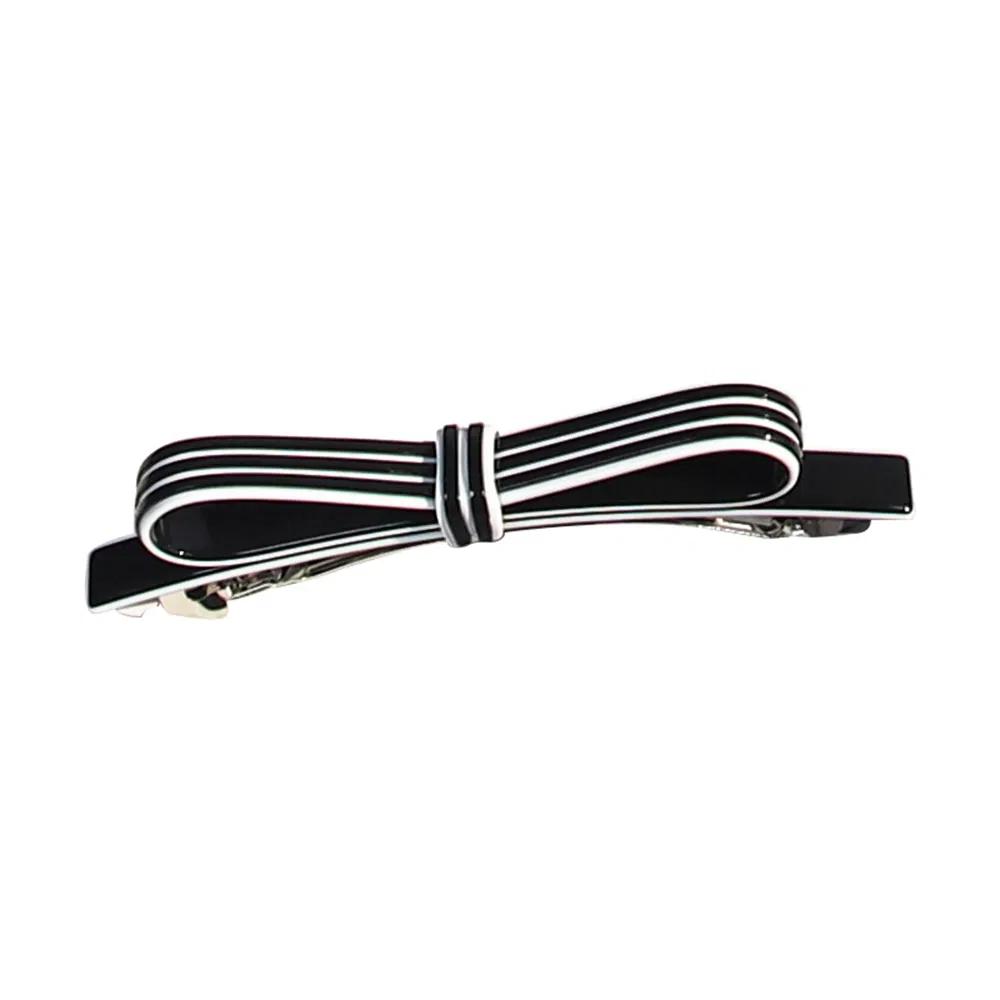 Women′s Two-Tone Exquisite Bow Metal Clip