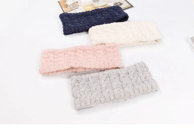 Womens High Quality Fashion Glittering Sparkling Sequin Headband Hairband Customizable Custom with Logo