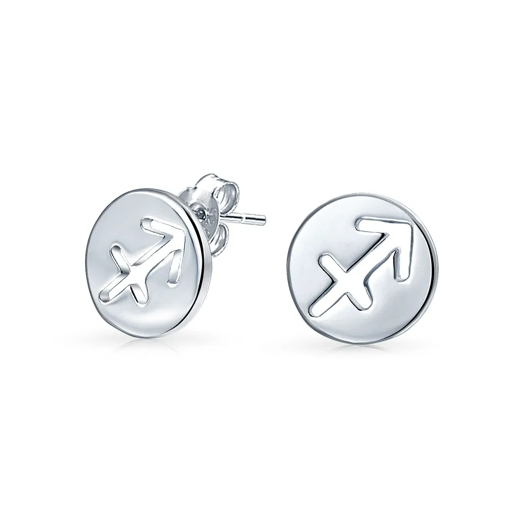 Zodiac Sign Design Earrings Ear Studs Fashion Jewelry Jewellery 925 Silver